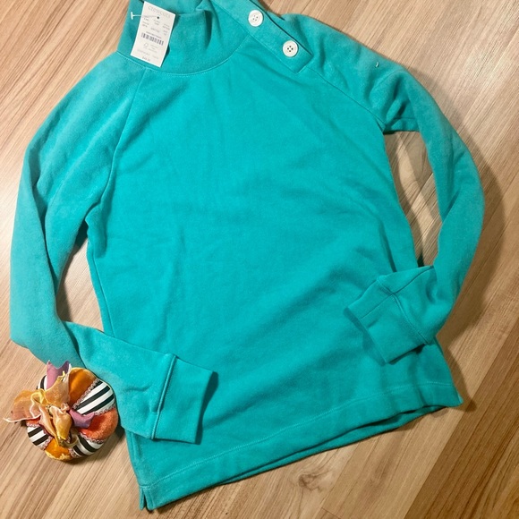 🆕 Crewcuts LS Turquoise blue top size 10 - Picture 1 of 7
